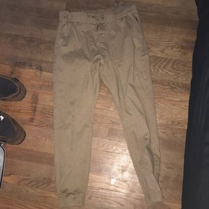Khaki joggers